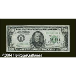 Fr. 2202-B $500 1934-A Federal Reserve Note. Gem Crisp Fr. 2202-B $500 1934A Federal Reserve Note. G