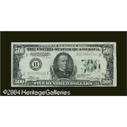 Fr. 2202-B $500 1934A Federal Reserve Note. Gem Crisp U Fr. 2202-B $500 1934A Federal Reserve Note. 