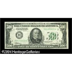 Fr. 2202-B $500 1934A Federal Reserve Note. Gem Crisp Fr. 2202-B $500 1934A Federal Reserve Note. Ge