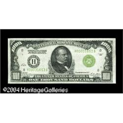 Fr. 2210-H $1,000 1928 Light Green Seal Federal Reserve Fr. 2210-H $1,000 1928 Light Green Seal Fede