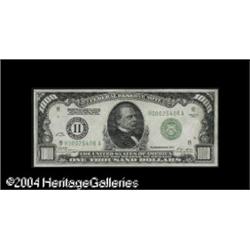 Fr. 2210-H $1,000 1928 Federal Reserve Note. Choice Cri Fr. 2210-H $1,000 1928 Federal Reserve Note.