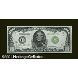 Fr. 2210-H $1,000 1928 Federal Reserve Note. Choice Cri Fr. 2210-H $1,000 1928 Federal Reserve Note.