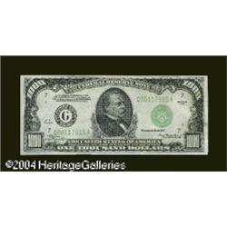 Fr. 2211-G $1,000 1934 Federal Reserve Note. Very Cho Fr. 2211-G $1,000 1934 Federal Reserve Note. V