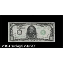 Fr. 2211-G $1,000 1934 Light Green Seal Federal Reserve Fr. 2211-G $1,000 1934 Federal Reserve Note.