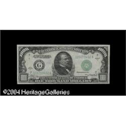 Fr. 2212-G $1,000 1934-A Federal Reserve Note. Choice C Fr. 2212-G $1,000 1934A Federal Reserve Note