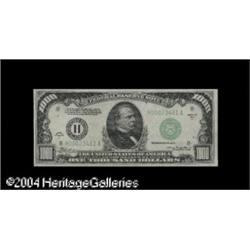Fr. 2212-H $1,000 1934-A Federal Reserve Note. Choice C Fr. 2212-H $1,000 1934A Federal Reserve Note