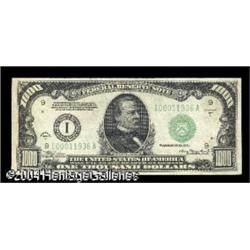 Fr. 2212-I $1,000 1934A Federal Reserve Note. About U Fr. 2212-I $1,000 1934A Federal Reserve Note. 