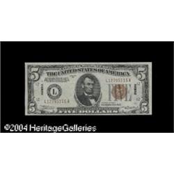 Fr. 2301 $5 1934 Mule Hawaii Federal Reserve Note. Ge Fr. 2301 $5 1934 Mule Hawaii Federal Reserve N