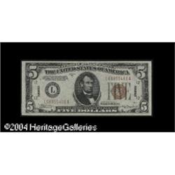 Fr. 2302 $5 1934-A Hawaii Federal Reserve Note. Choice Fr. 2302 $5 1934A Hawaii Federal Reserve Note