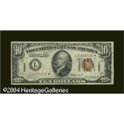 Fr. 2303* $10 1934-A Hawaii Federal Reserve Note. Fine- Fr. 2303* $10 1934A Hawaii Federal Reserve N
