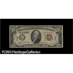 Fr. 2303* $10 1934-A Hawaii Federal Reserve Note. About Fr. 2303* $10 1934A Hawaii Federal Reserve N