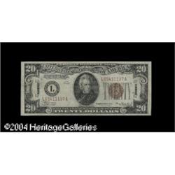 Fr. 2304 $20 1934 Mule Hawaii Federal Reserve Note. E Fr. 2304 $20 1934 Mule Hawaii Federal Reserve 