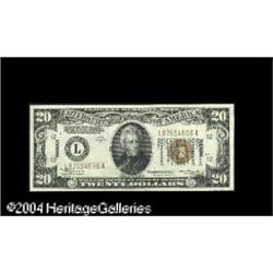 Fr. 2305 $20 1934-A Hawaii Federal Reserve Note. Gem Cr Fr. 2305 $20 1934A Hawaii Federal Reserve No