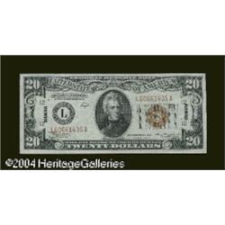 Fr. 2305 $20 1934A Hawaii Federal Reserve Note. Choic Fr. 2305 $20 1934A Hawaii Federal Reserve Note