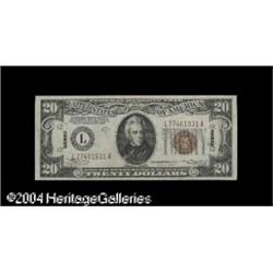 Fr. 2305 $20 1934-A Hawaii Federal Reserve Note. Choice Fr. 2305 $20 1934A Hawaii Federal Reserve No