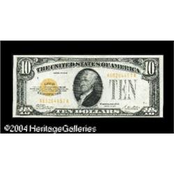 Fr. 2400 $10 1928 Gold Certificate. Very Choice Crisp U Fr. 2400 $10 1928 Gold Certificate. Very Cho