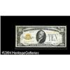 Image 1 : Fr. 2400* $10 1928 Gold Certificate. Very Fine.This $10 Fr. 2400* $10 1928 Gold Certificate. Very Fi