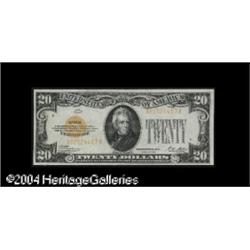 Fr. 2402 $20 1928 Gold Certificate. Choice Crisp Unci Fr. 2402 $20 1928 Gold Certificate. Choice Cri