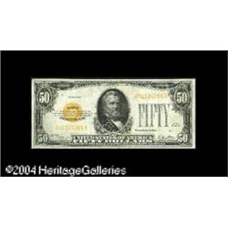 Fr. 2404 $50 1928 Gold Certificate. Very Fine.A nice, b Fr. 2404 $50 1928 Gold Certificate. Very Fin