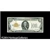 Image 1 : Fr. 2405 $100 1928 Gold Certificate. Extremely Fine.A v Fr. 2405 $100 1928 Gold Certificate. Very Ch