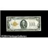 Image 1 : Fr. 2405 $100 1928 Gold Certificate. Very Fine. RA Fr. 2405 $100 1928 Gold Certificate. Very Fine.
