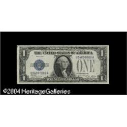 Fancy Number Silver CertificatesFr. 1601 $1 1928A Silve Fancy Number Silver Certificates