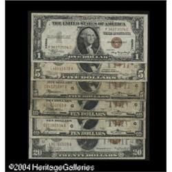 An Assortment of FRBNs and Hawaiis.Fr. 1850-G $5 1929 F An Assortment of FRBNs and Hawaiis.