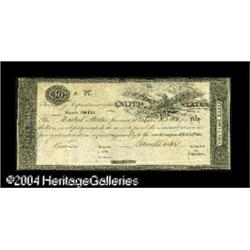 TN-11 $50 'Act of February 24, 1815' Treasury Note Abo Fr. TN-11 $50 March 25, 1815 "Act of February