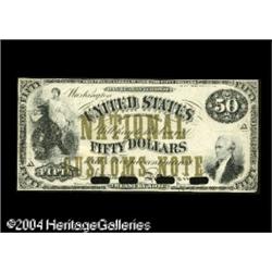 Type of Fr. 192 $50 National Customs Note Hessler 211/ Type of Fr. 192 $50 National Customs Note Hes
