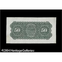 Fr. 198 $50 1861-63 Interest Bearing Note Proof Back Im Fr. 198 $50 1861-63 Interest Bearing Note Pr