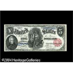 Fr. 80 $5 1880 Legal Tender Courtesy Autograph Superb Fr. 80 $5 1880 Legal Tender Courtesy Autograph