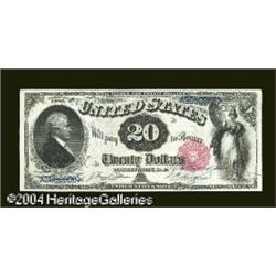 Fr. 141 $20 1880 Legal Tender Courtesy Autograph Supe Fr. 141 $20 1880 Legal Tender Courtesy Autogra