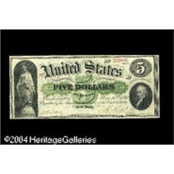 Fr. 1 $5 1861 Demand Note Choice Very Fine. Beautifully Fr. 1 $5 1861 Demand Note Choice Very Fine.