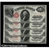 Image 1 : Fr. 39 $1 1917 Legal Tender Notes Cut Sheet of Four Cho Fr. 39 $1 1917 Legal Tenders Cut Sheet of Fo