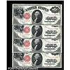 Image 1 : Fr. 39 $1 1917 Legal Tender Notes Cut Sheet of Four Gem Fr. 39 $1 1917 Legal Tenders Cut Sheet of Fo