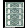 Image 2 : Fr. 39 $1 1917 Legal Tender Notes Cut Sheet of Four Gem Fr. 39 $1 1917 Legal Tenders Cut Sheet of Fo