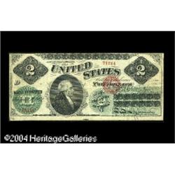 Fr. 41 $2 1862 Legal Tender Very Fine. This early Legal Fr. 41 $2 1862 Legal Tender Very Fine.