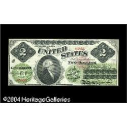 Fr. 41a $2 1862 Legal Tender Choice About New. A ve Fr. 41a $2 1862 Legal Tender Choice About New.