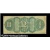Image 2 : Fr. 42 $2 1869 Legal Tender Very Good-Fine. Excelle Fr. 42 $2 1869 Legal Tender Very Good-Fine.