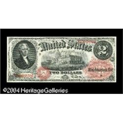 Fr. 43 $2 1874 Legal Tender Superb Gem New. Broadly mar Fr. 43 $2 1874 Legal Tender Superb Gem New.