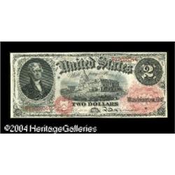 Fr. 43 $2 1874 Legal Tender Gem New. A tough number wit Fr. 43 $2 1874 Legal Tender Gem New.