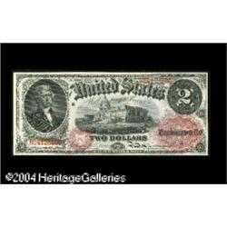 Fr. 43 $2 1874 Legal Tender Gem New. Under 80 examples Fr. 43 $2 1874 Legal Tender Gem New.