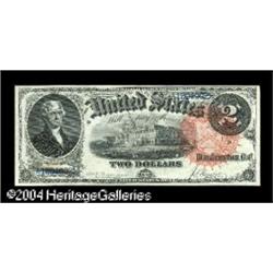 Fr. 53 $2 1880 Legal Tender Gem New. A very rare one-nu Fr. 53 $2 1880 Legal Tender Gem New.