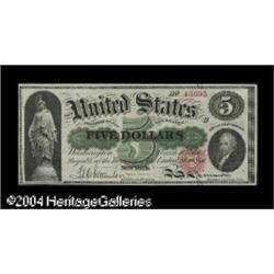 Fr. 61a $5 1862 Legal Tender Gem New. An impeccable Fr. 61a $5 1862 Legal Tender Gem New.