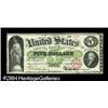 Image 1 : Fr. 61a $5 1862 Legal Tender Choice New. Crackling Fr. 61a $5 1862 Legal Tender Choice New.