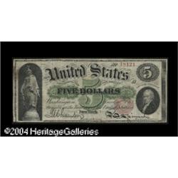 Fr. 61a $5 1862 Legal Tender Fine-Very Fine. Well m Fr. 61a $5 1862 Legal Tender Fine-Very Fine.