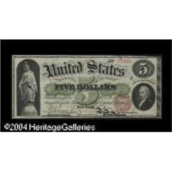 Fr. 62 $5 1862 Legal Tender Note Choice Extremely Fine. Fr. 62 $5 1862 Legal Tender Choice Extremely