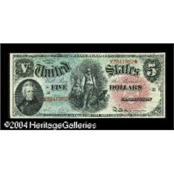 Fr. 64 $5 1869 Legal Tender Gem New. A beautifully marg Fr. 64 $5 1869 Legal Tender Gem New.