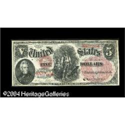 Fr. 65 $5 1875 Legal Tender Very Choice New. Incredibly Fr. 65 $5 1875 Legal Tender Very Choice New.