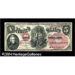 Fr. 67 $5 1875 Legal Tender Gem New. The red overprint Fr. 67 $5 1875 Legal Tender Gem New.